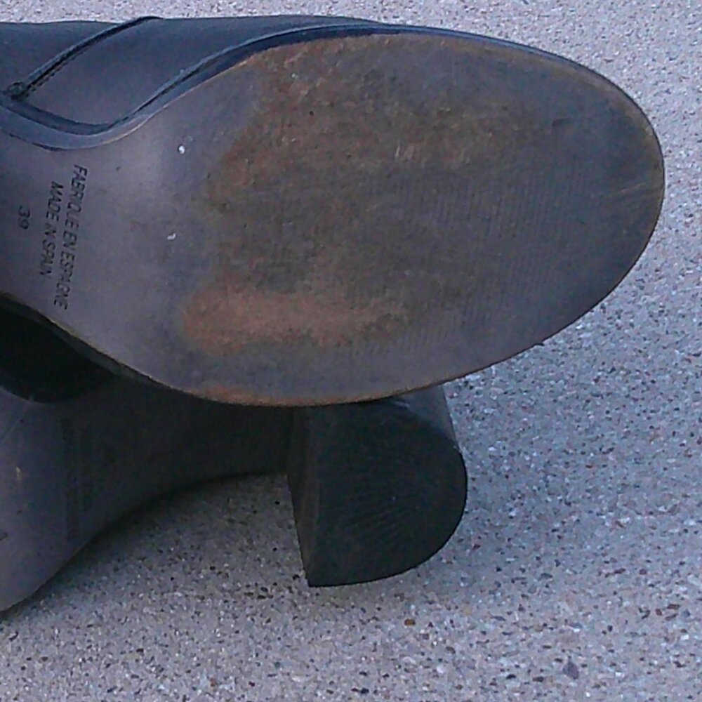 Free People Black Leather Ankle Boots - Picture 7 of 9